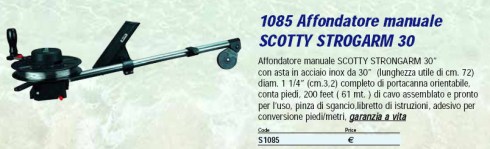 AFFONDATORE MANUALE SCOTTY STRONGARM 30