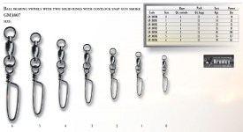 GIRELLA BALL BEARING WITH SOLID RING AND COSTLOCK SNAP Mis. 6