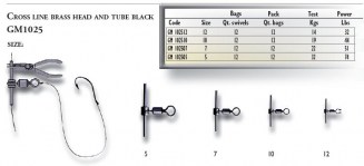 CROSSLINE BRASS HEAD AND TUBE BLACK Mis. 10