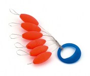 FLOAT OVAL Ø6x13.5mm - RED