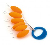 FLOAT OVAL Ø6x13.5mm - ORANGE