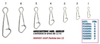 MOSCHETTONE HOOKED - Mis. 1