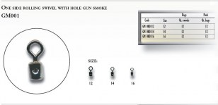 ONE SIDE ROLLING SWIVEL WITH HOLE Mis. 14