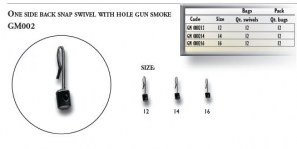 GIRELLE ONE SIDE BACK SNAP WITH HOLE Mis. 14