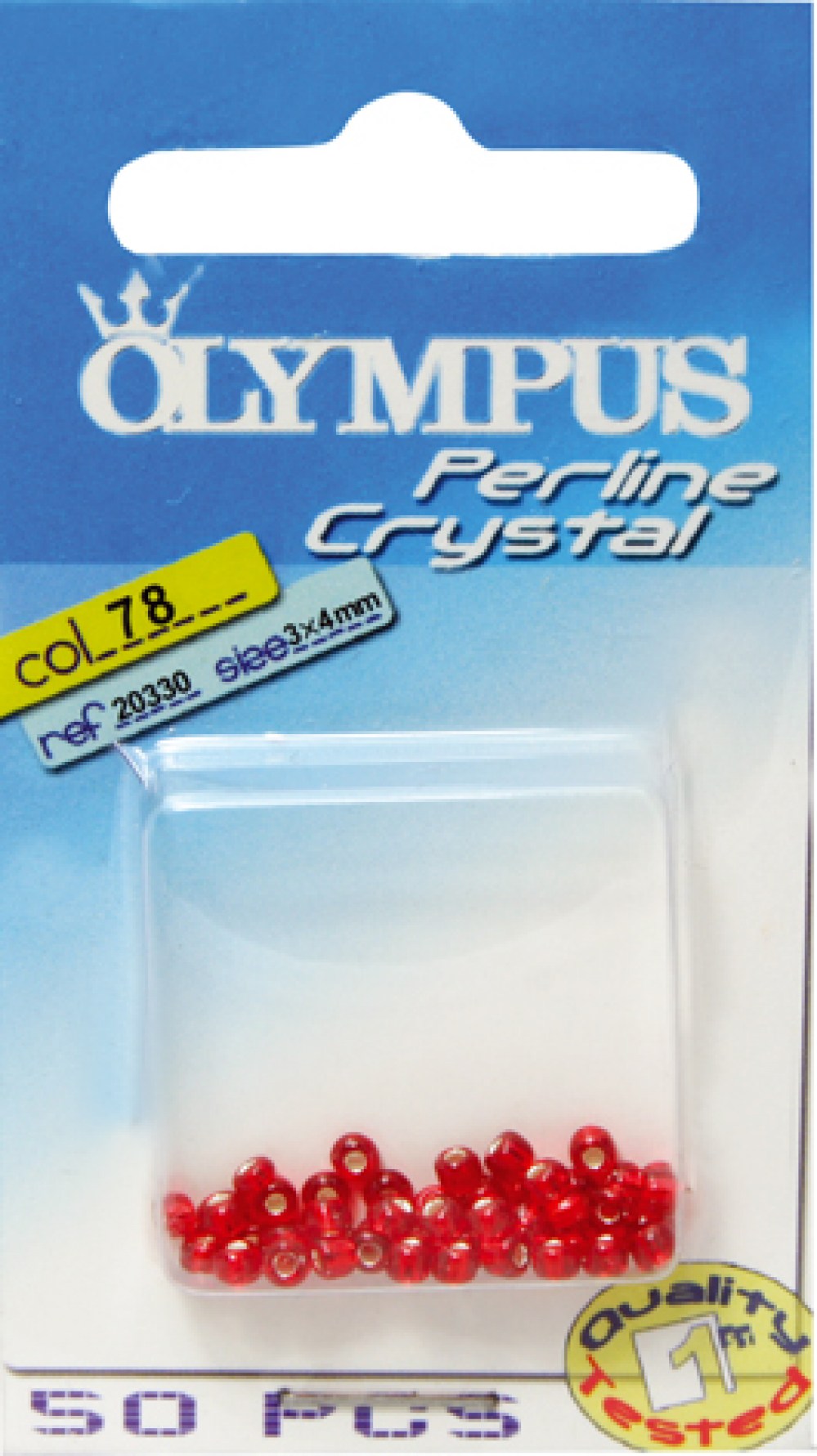 PERLINE CRYSTAL 2mm - 50 pz - colore 78