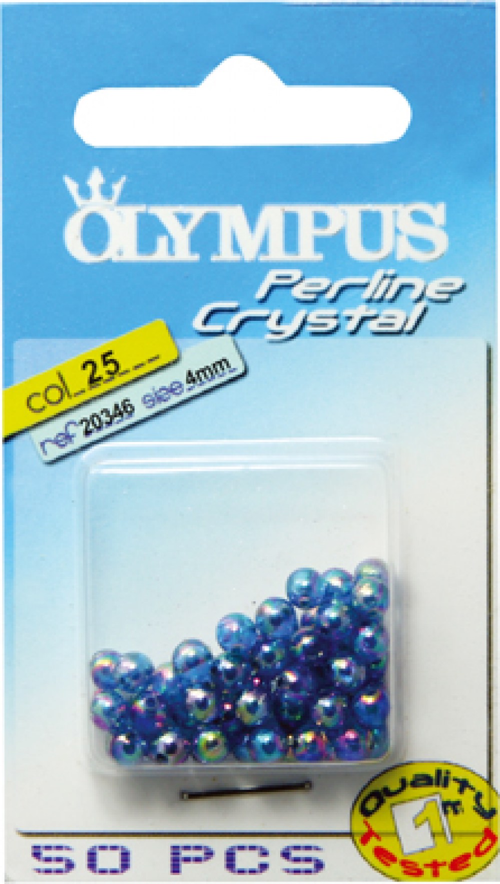 PERLINE CRYSTAL 2mm - 50 pz - colore 25