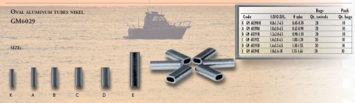 TUBETTI OVALI STRINGI CAVETTI Mis 1.6x3.2mm